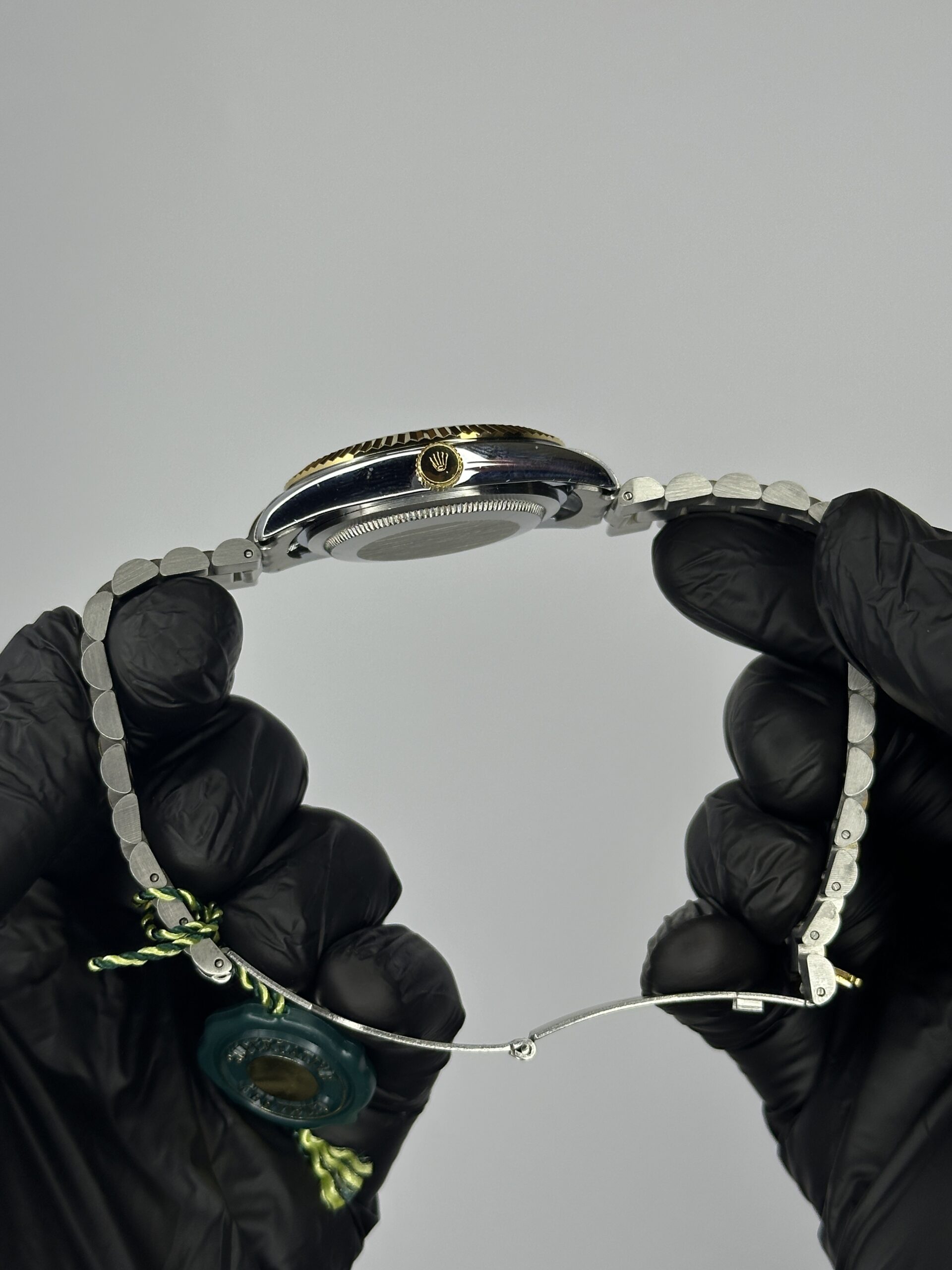 Rolex Oyster Perpetual Datejust Truetone Silver Shiny Dial with Jubilee Bracelet - Image 3