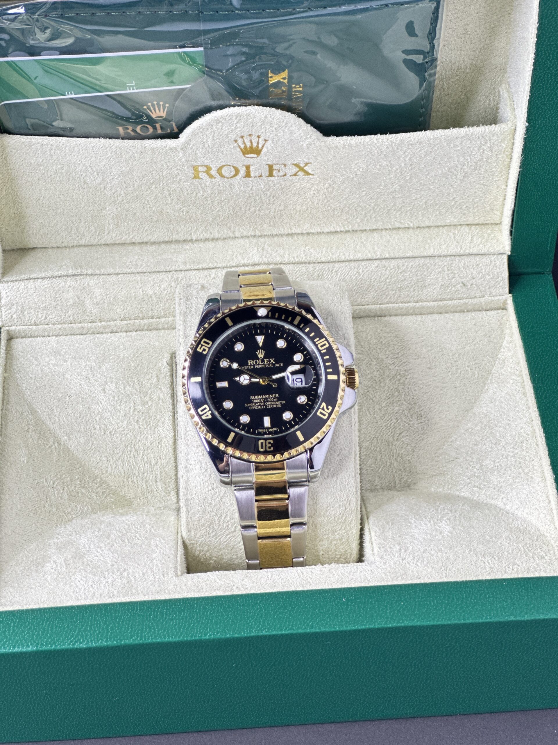 Rolex Submariner Truetone Black Dial with Rotating Bezel & Stainless Steel