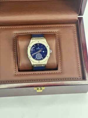 Hublot Classic Fusion Blue Titanium with Leather Silicon Strap