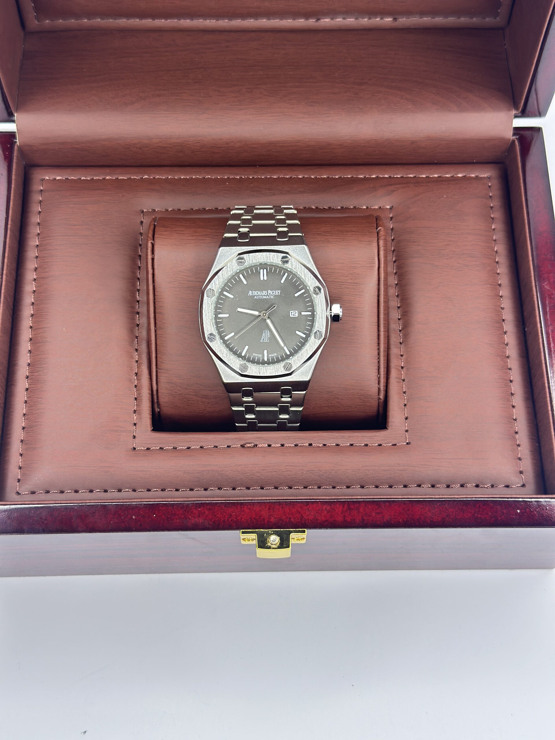 Audemars Piguet Royal Oak Black Dial & Stainless Steel Silver Bracelet