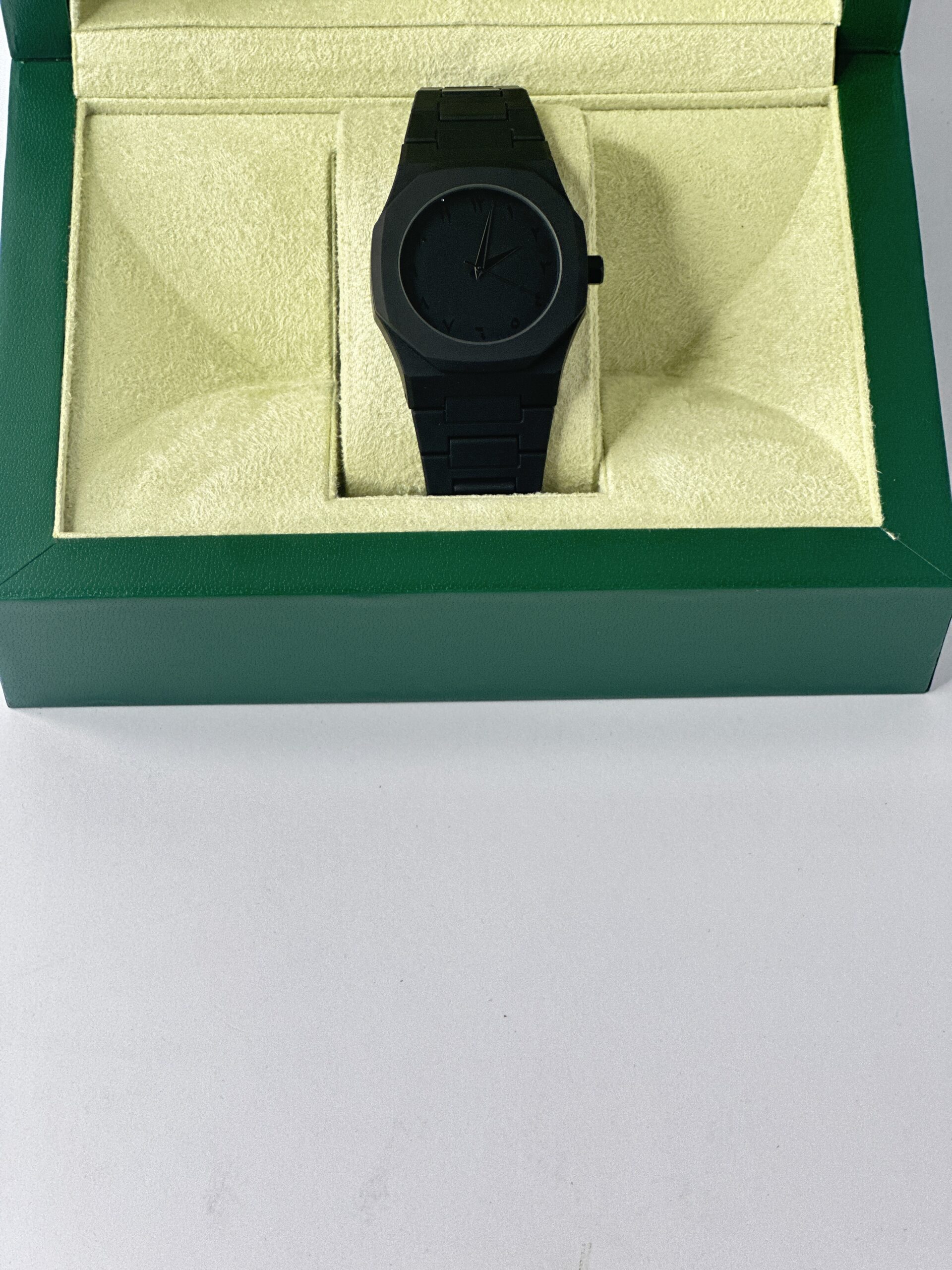 Black Arabic Aura – Jet Black Arabic Dial with Smooth Chain - Image 5