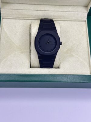 Black Arabic Aura – Jet Black Arabic Dial with Smooth Chain