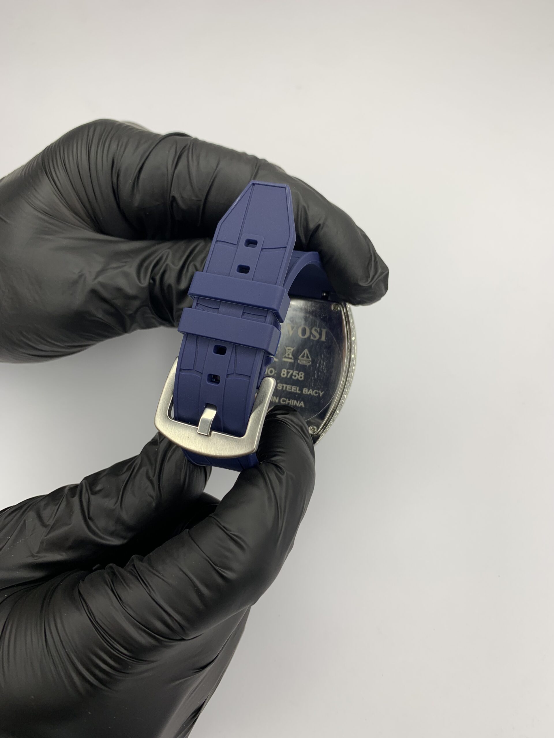 Franck Muller Blue Stone Dial with Blue Silicon Straps - Image 3