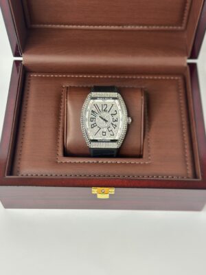 Franck Muller White Stone Dial with Silver Titanium