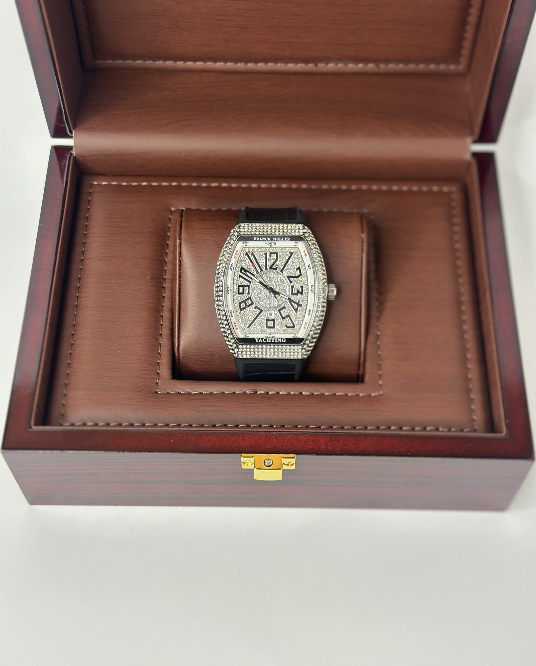 Franck Muller White Stone Dial with Silver Titanium
