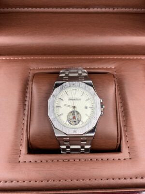 Audemars Piguet Royal Oak White Skeleton Dial with Stainless Steel Bracelet