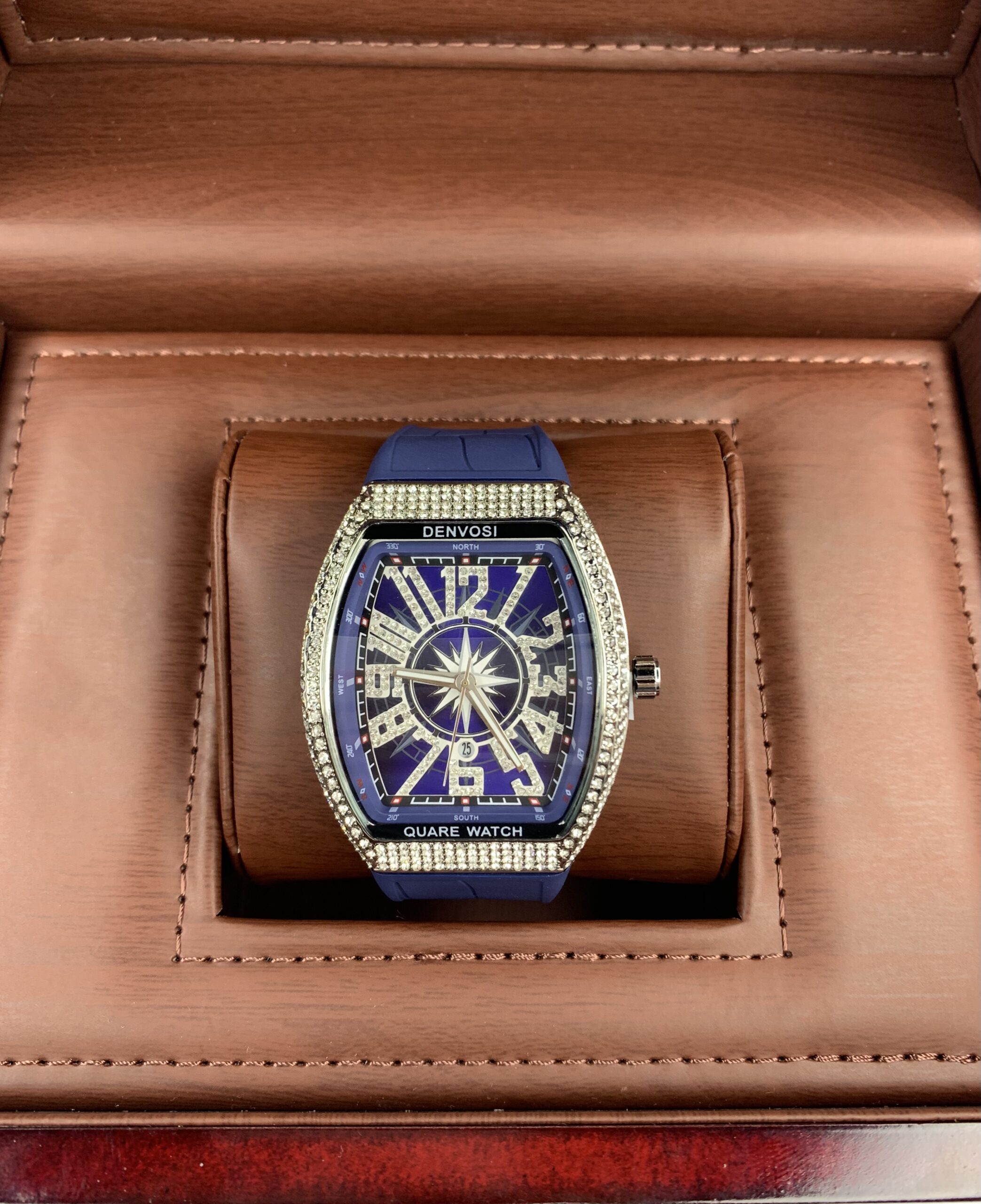 Franck Muller Blue Stone Dial with Blue Silicon Straps