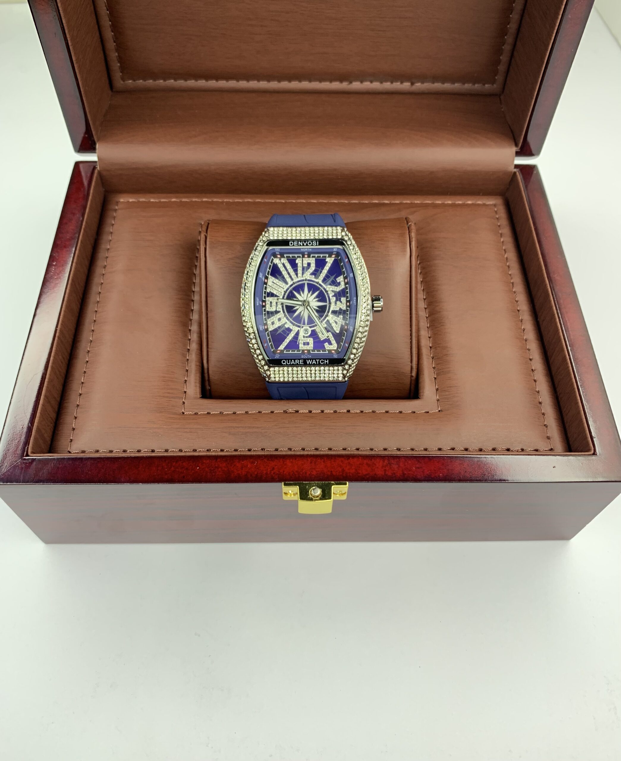 Franck Muller Blue Stone Dial with Blue Silicon Straps - Image 6